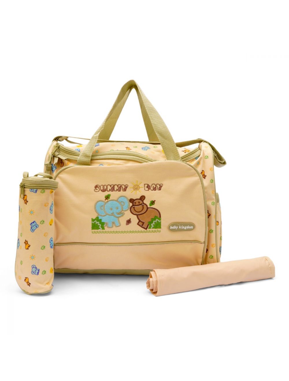 Little Sparks Pack of 3 Baby Diaper Bag Animals Beige